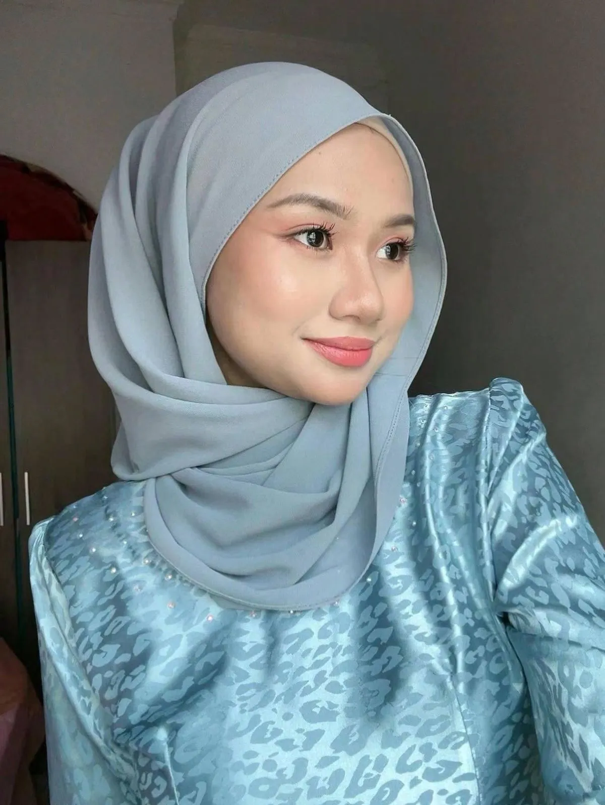 Hijeb Chiffon BLEU CIEL