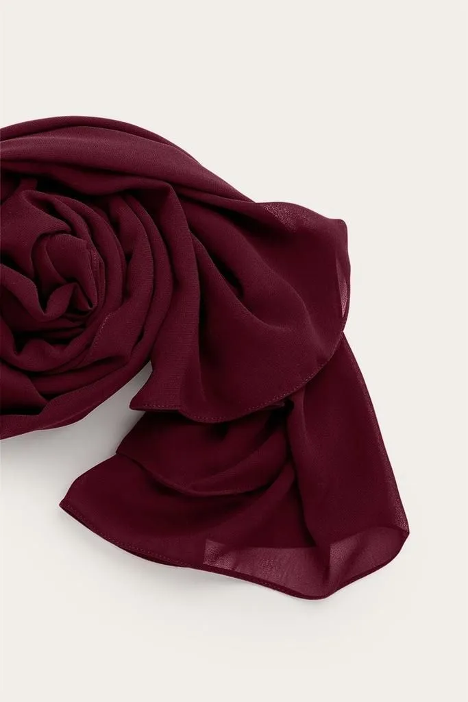 Hijeb Chiffon Rouge Bordeaux - Red Wine