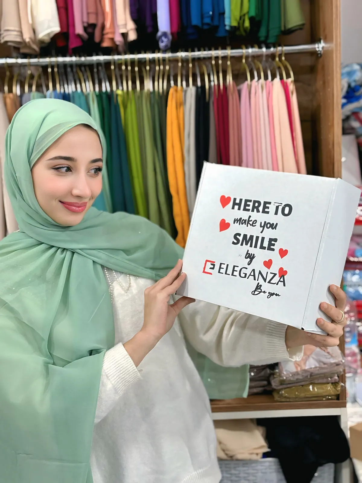 Hijeb Chiffon Vert Pastel