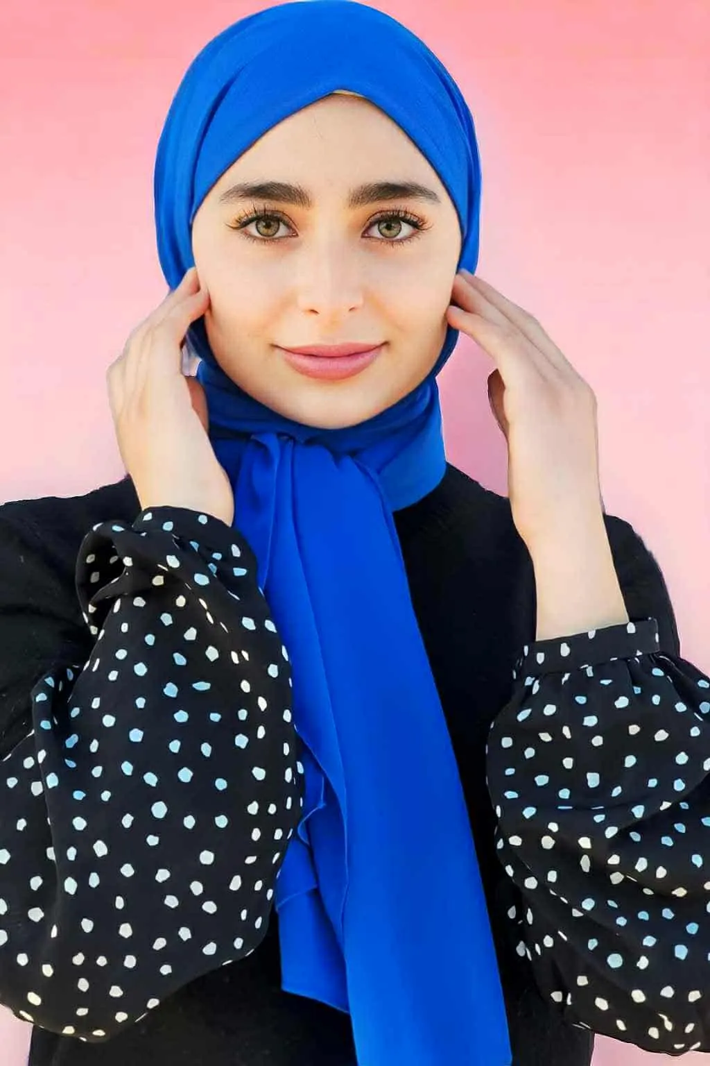 Hijeb Chiffon Bleu Royal