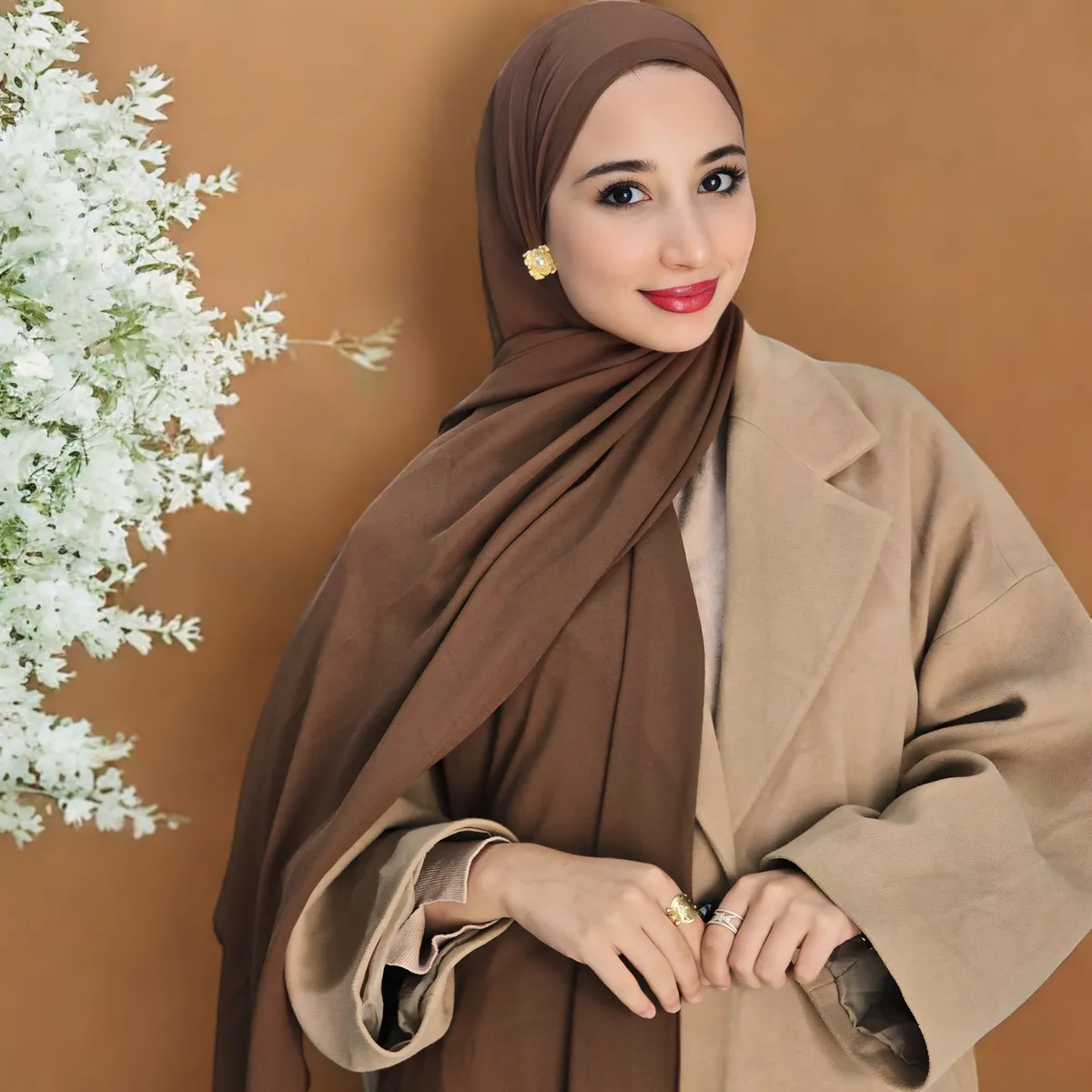 Hijeb Chiffon - Noisette