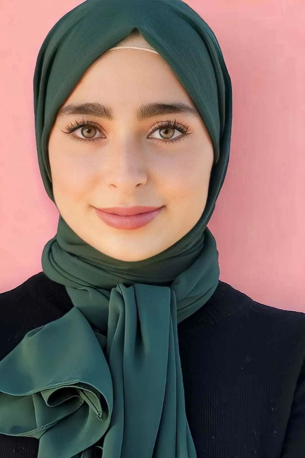 Hijeb Chiffon Vert foncé